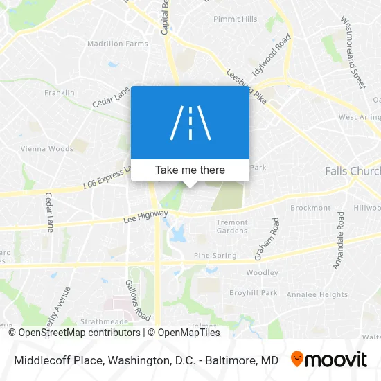 Middlecoff Place map