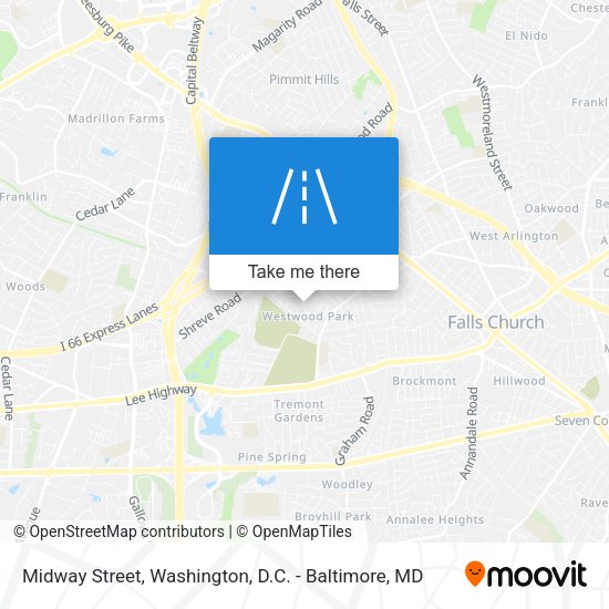 Midway Street map