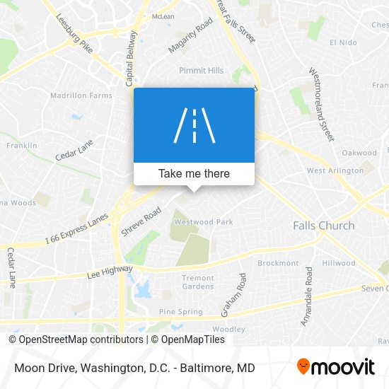 Moon Drive map