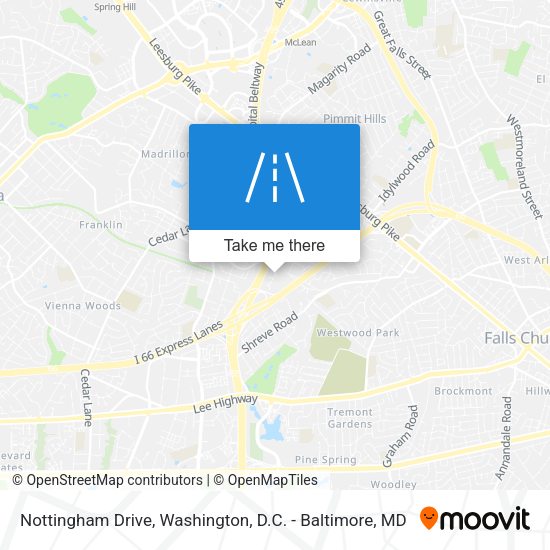 Nottingham Drive map