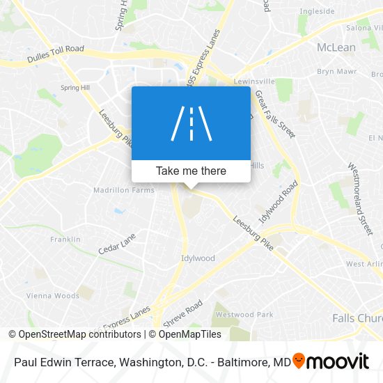 Paul Edwin Terrace map