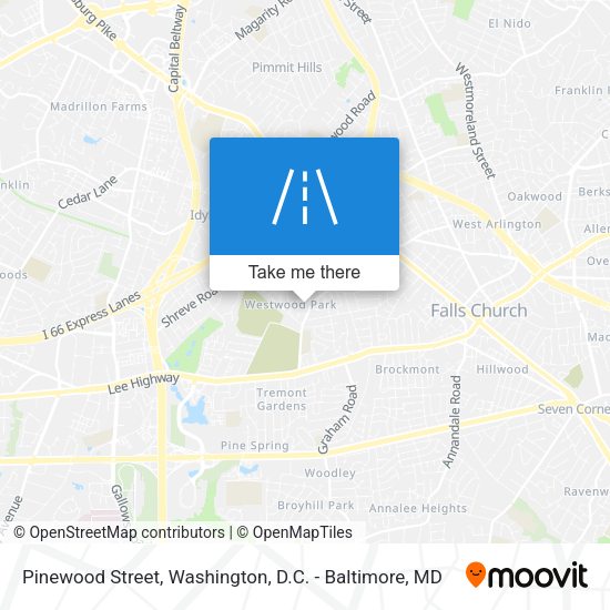 Pinewood Street map