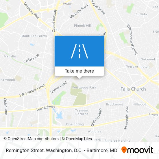 Remington Street map