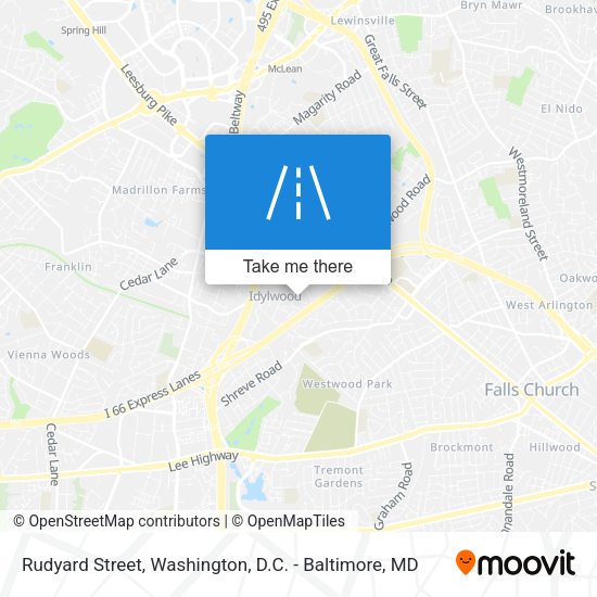 Mapa de Rudyard Street