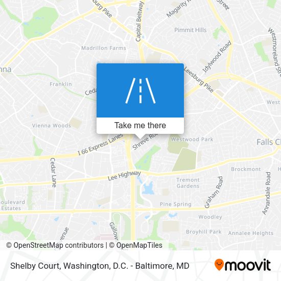 Shelby Court map