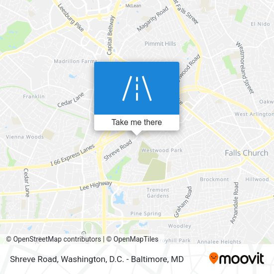 Shreve Road map