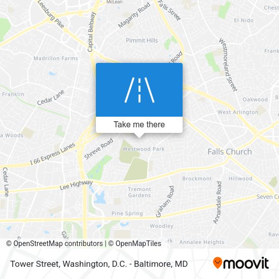 Tower Street map