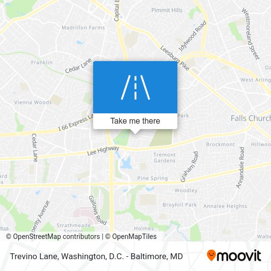 Trevino Lane map