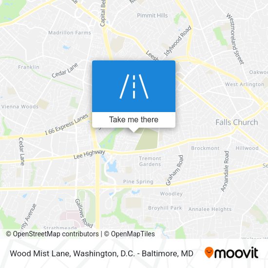 Mapa de Wood Mist Lane