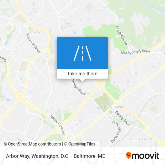Mapa de Arbor Way