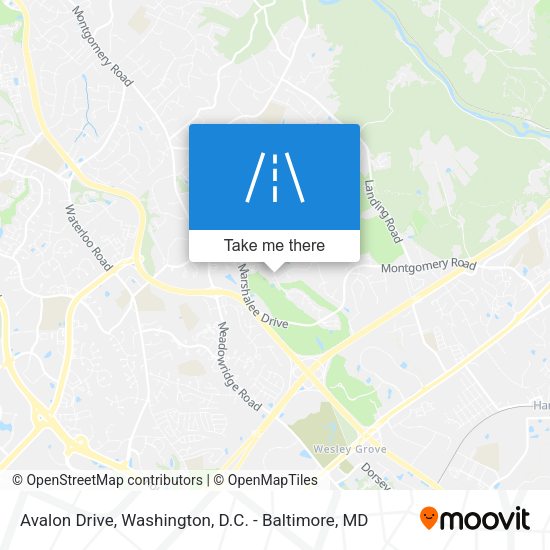 Avalon Drive map