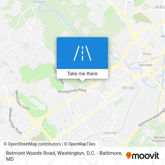 Mapa de Belmont Woods Road