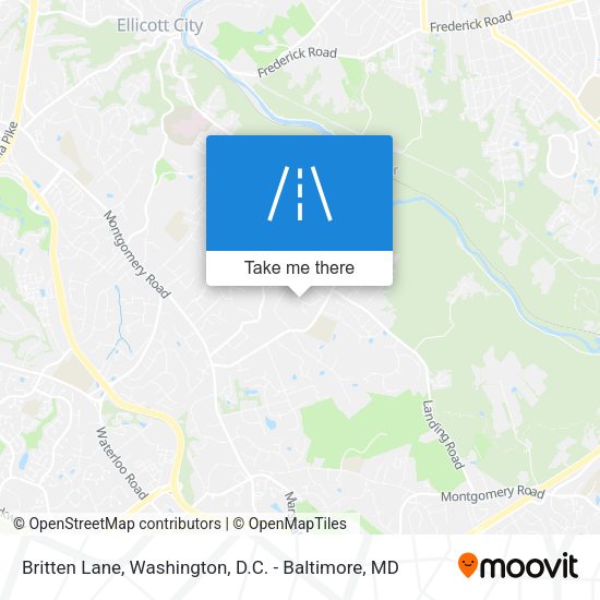 Britten Lane map