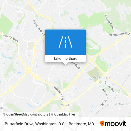 Butterfield Drive map