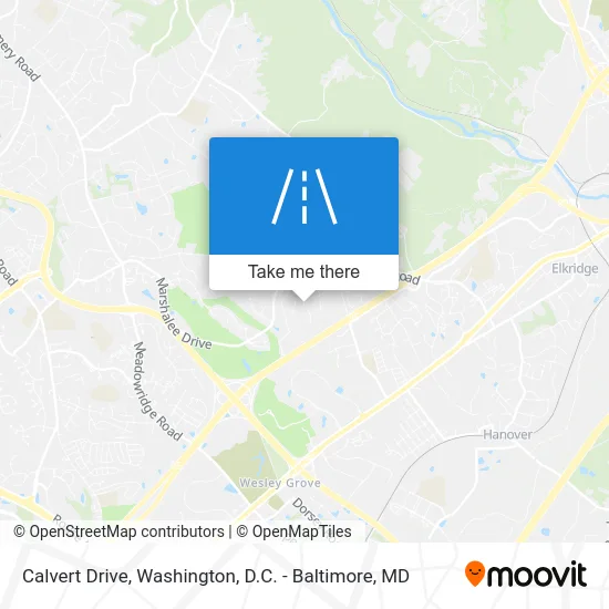 Calvert Drive map