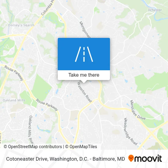 Cotoneaster Drive map