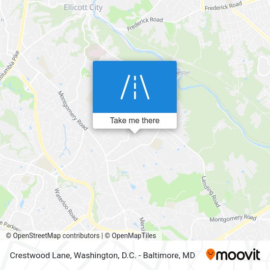 Crestwood Lane map