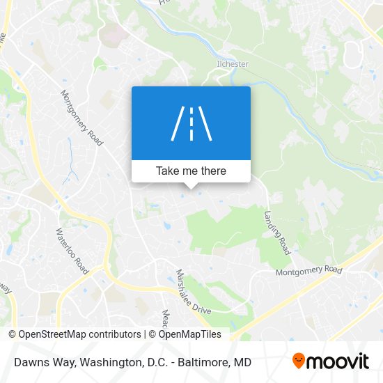 Dawns Way map