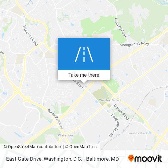 Mapa de East Gate Drive