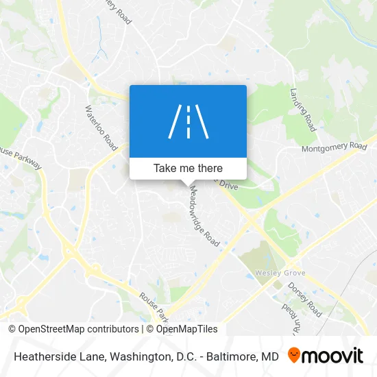 Heatherside Lane map