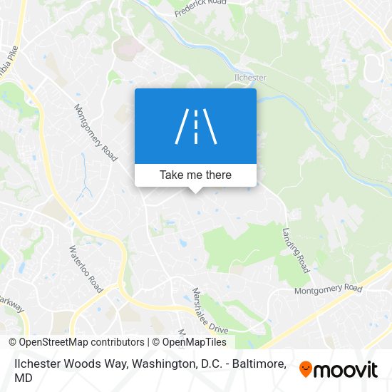 Mapa de Ilchester Woods Way