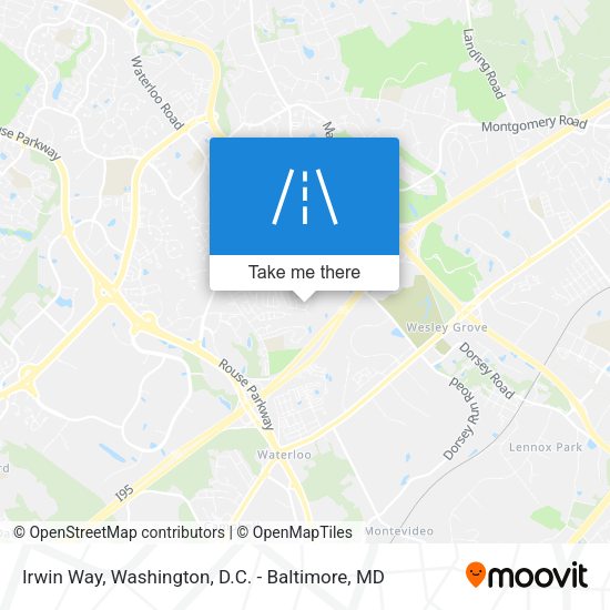 Irwin Way map