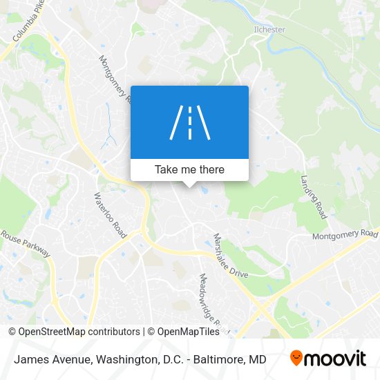 James Avenue map