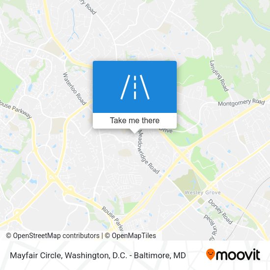 Mapa de Mayfair Circle