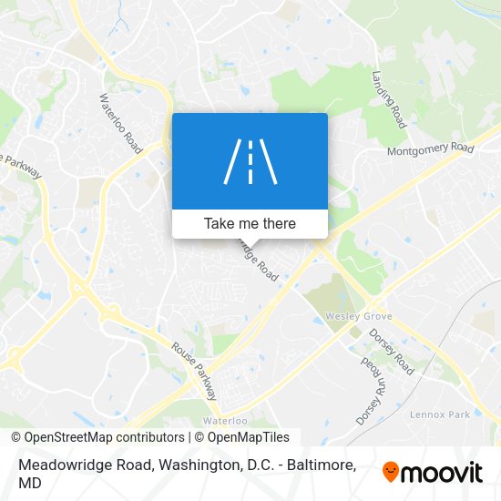 Meadowridge Road map