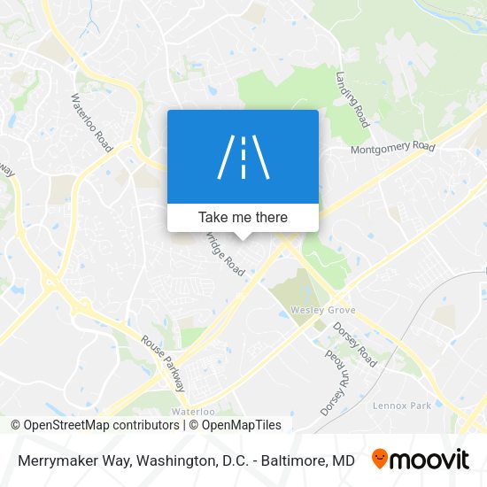 Merrymaker Way map