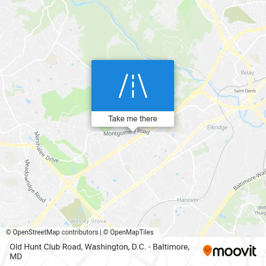 Old Hunt Club Road map