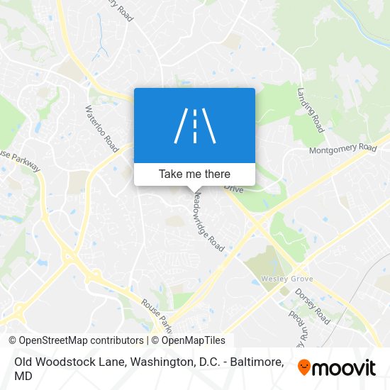 Old Woodstock Lane map
