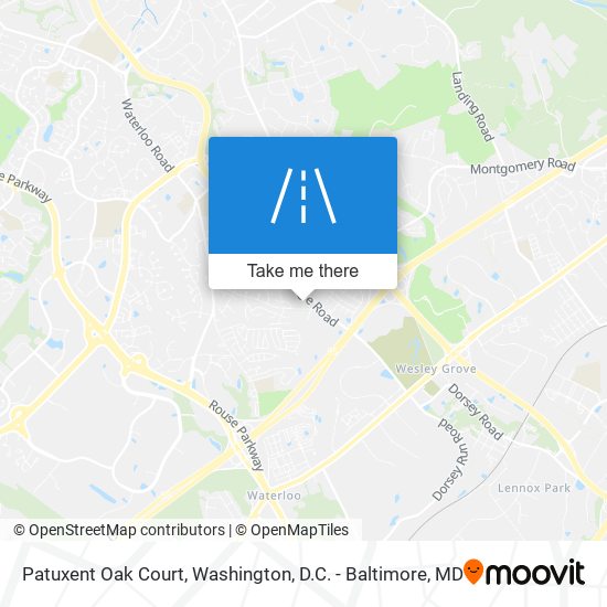 Patuxent Oak Court map