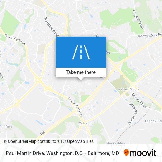 Mapa de Paul Martin Drive