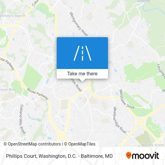 Mapa de Phillips Court
