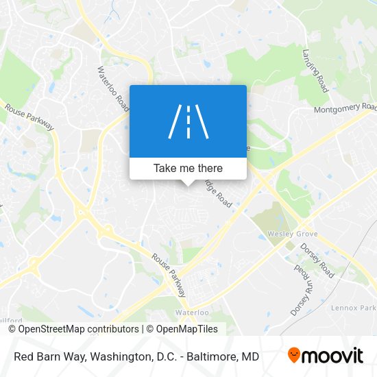 Red Barn Way map