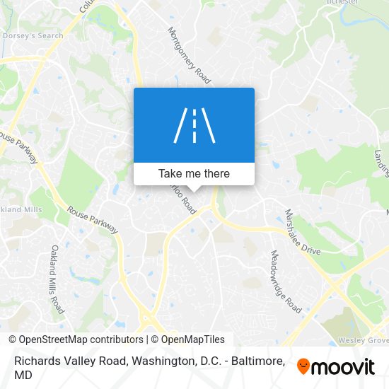 Richards Valley Road map