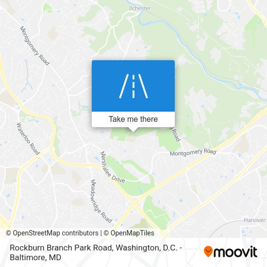 Rockburn Branch Park Road map