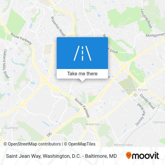 Saint Jean Way map