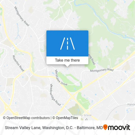 Stream Valley Lane map