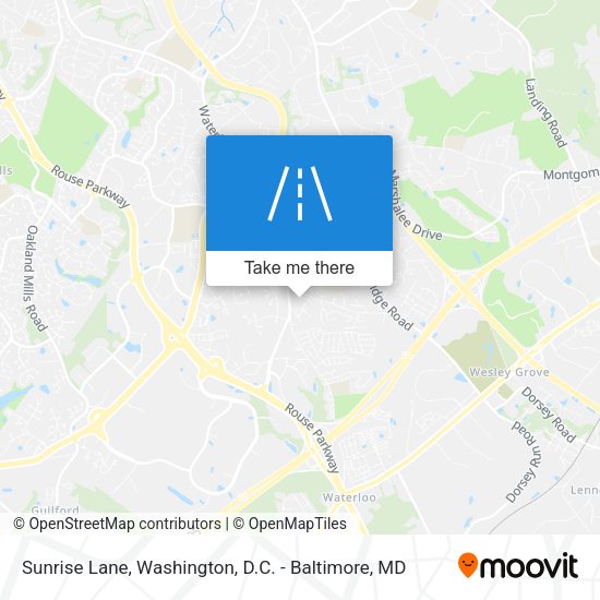 Mapa de Sunrise Lane
