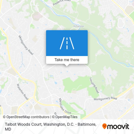 Talbot Woods Court map