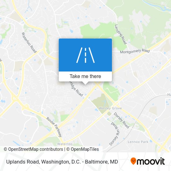 Uplands Road map