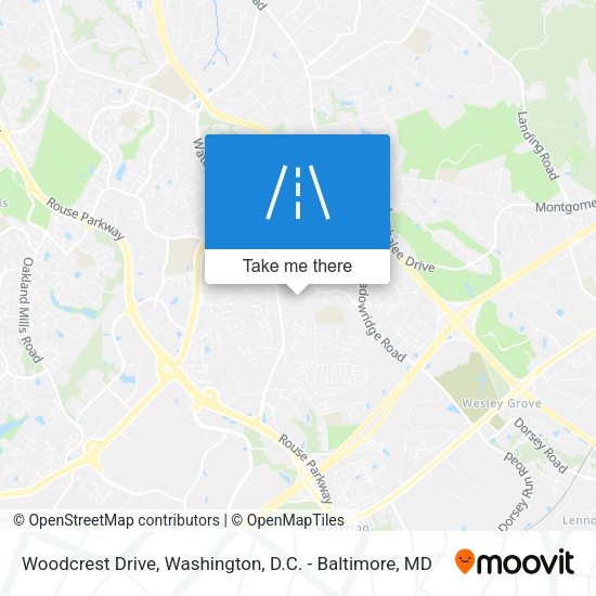 Woodcrest Drive map