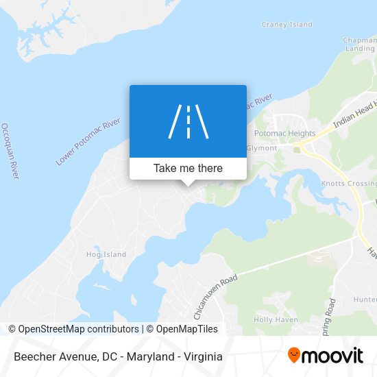 Beecher Avenue map