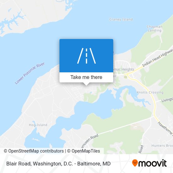 Mapa de Blair Road