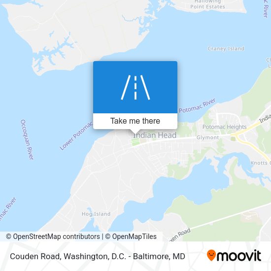 Couden Road map