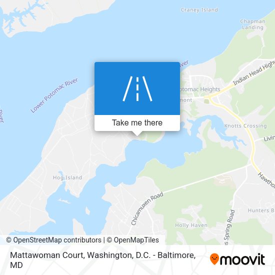 Mattawoman Court map