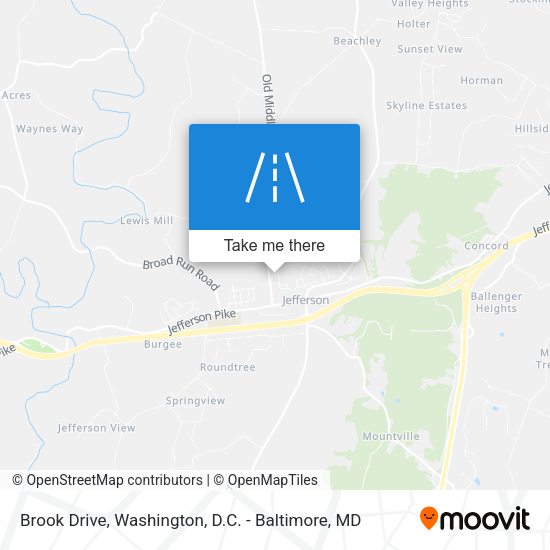 Brook Drive map