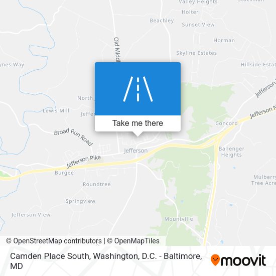 Mapa de Camden Place South